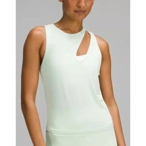 Lululemon Light Green Cutout Tank Top‎ Athletic Workout Yoga Size 6